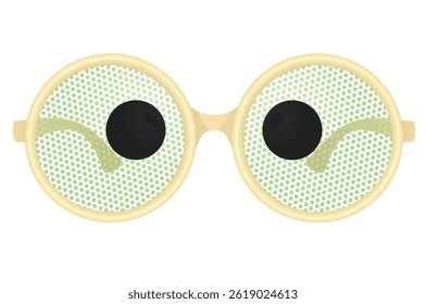 Eyeball glasses icon. vector illustration