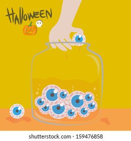 Eyeball Halloween - vector 