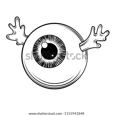eyeball with the horns tattoo
