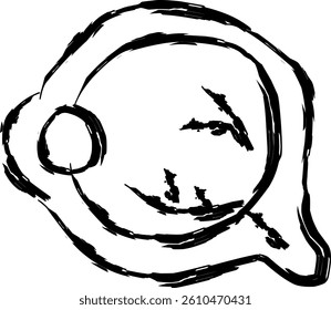 eyeball icon in Doodle style