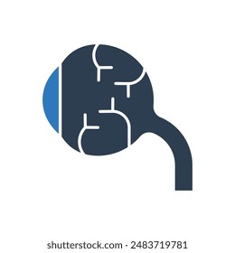 Augapfel-Symbol-Zeichen-Symbol-Vektorgrafik