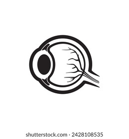 símbolo de icono de globo ocular vector