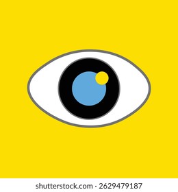 Eyeball Icone Vector Illustration | Premium Vector Illustration of Eye