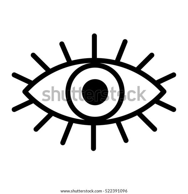 Eyeball Illustration Stock Vector (Royalty Free) 522391096