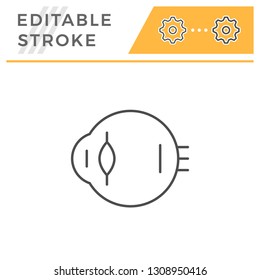 Eyeball line icon