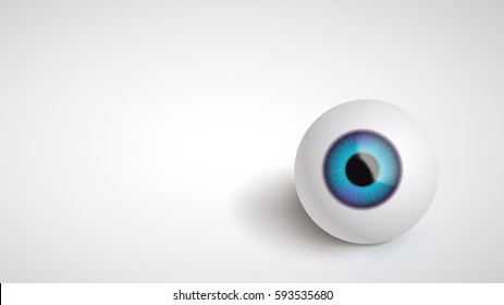 eyeball on grey back