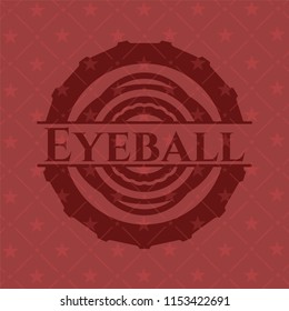 Eyeball red emblem