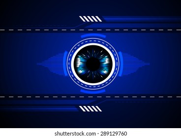 Eyeball Search Technology, Vector Illustration