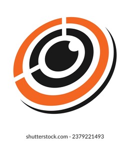 eyeball target logo icon vector design