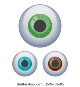 Eyeball vector design illustration isolated on white background