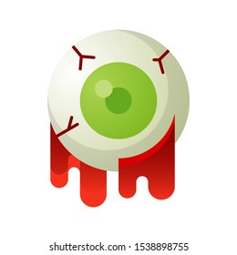 Eyeball vector illustration, Halloween gradient design icon