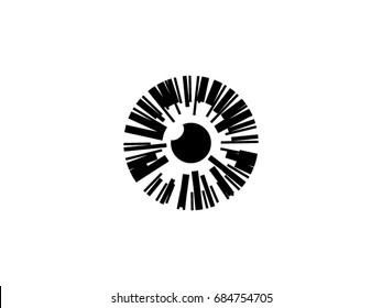 Eyeball vector symbol design