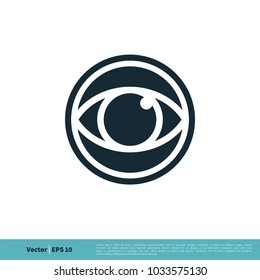 Eyeball Vision Icon Vector Logo Template Stock Vector (Royalty Free ...