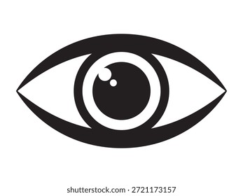 Icono de la visión del globo ocular para la interfaz de la vista y del reloj