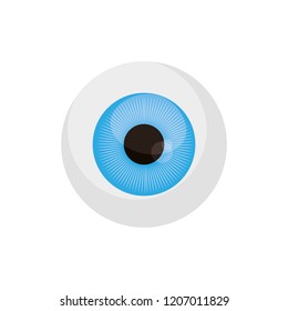 eyeball vision on white background