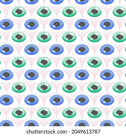 Fondo de los ojos.
Patrón de ojos inmaculados para papel tapiz, sitios web, papel envolvente, para impresiones de moda, diseño de tela.  