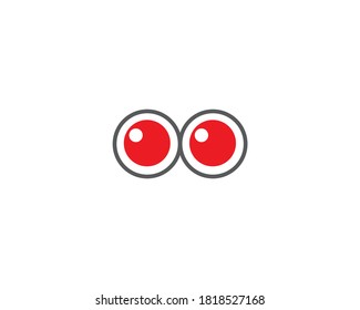 Logo des Eyeballs-Konzepts. Design-Vorlage für Bildzeichen