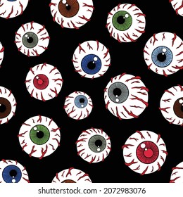 Augenbrauen nahtloses Muster. Schöner Hintergrund für digitale Illustrationen.