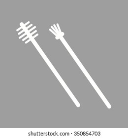Eyebrow, brush, face icon vector image. Can also be used for makeup and accessories. Suitable for web apps, mobile apps and print media.