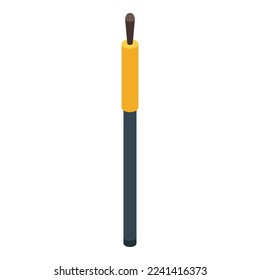 Eyebrow-Bürste Symbol isometrische Vektorgrafik. Make-up-Kosmetik. Lüfterwerkzeug