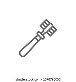 eyebrow brush outline icon. Elements of Beauty and Cosmetics illustration icon. Signs and symbols can be used for web, logo, mobile app, UI, UX