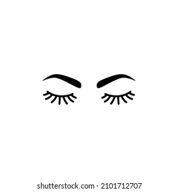 Icono de línea delgada de cuidado de cejas. Elementos de la belleza y la ilustración cosmética. Las cejas y los azotes se inventan.