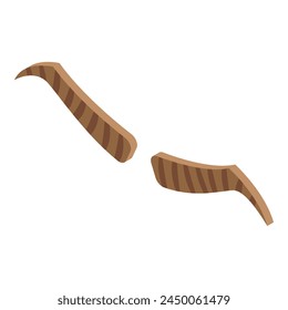 Eyebrow correction icon isometric vector. Tattoo makeup. Beauty care