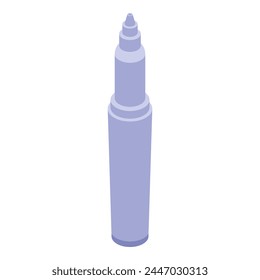 Eyebrow correction sticker icon isometric vector. Tattoo makeup. Eyelash brow