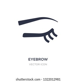 eyebrow icon on white background. Simple element illustration from Beauty concept. eyebrow sign icon symbol design.