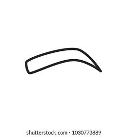 eyebrow icon vector