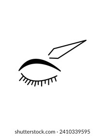 Augenbrauen-Symbol, Vektorsymbol mit der besten Bildqualität.
