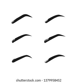 eyebrow  logo icon design template vector