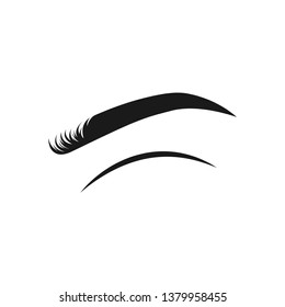 eyebrow  logo icon design template vector