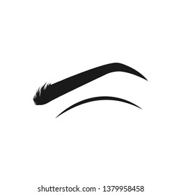 eyebrow  logo icon design template vector