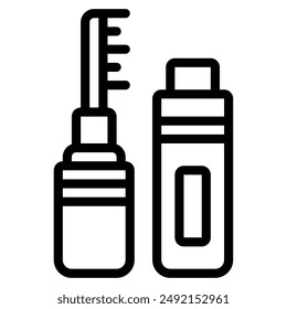 Eyebrow Pencil cosmetic beauty icon illustration