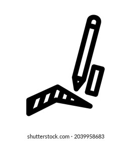 Brillenstift-Symbol oder Logo einzeln auf Zeichen, Vektorgrafik - hochwertige Vektorsymbole im schwarzen Stil
