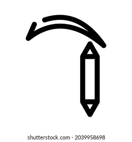 eyebrow pencil icon or logo isolated sign symbol vector illustration - high quality black style vector icons
