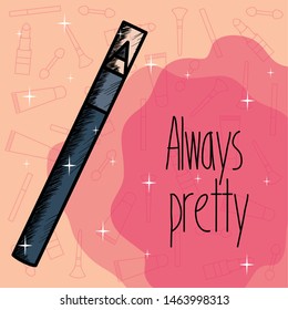 eyebrow pencil make up drawing icon