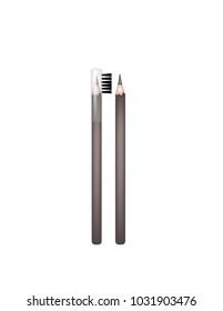 Eyebrow pencil on white background