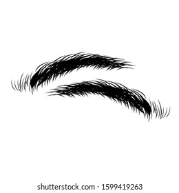 eyebrow perfectly shaped. permanent make-up and tattooing. Cosmetic for eyebrows