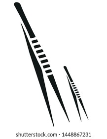 
Eyebrow Tweezer Icon  vector symbol icon