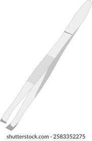 eyebrow tweezer, realistic metal tweezers.