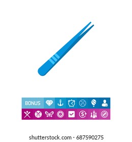 Eyebrow tweezers icon