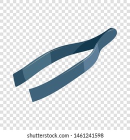 Eyebrow tweezers icon. Cartoon illustration of eyebrow tweezers vector icon for web