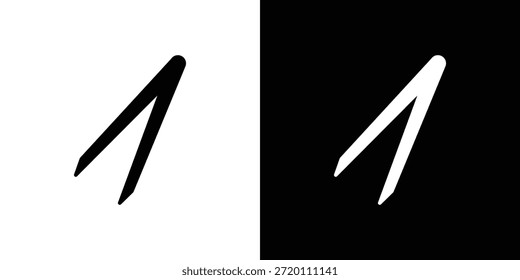 Ícone de pinça de sobrancelha ilustrações gráficas simples e planas. Vetor de silhueta preto e branco