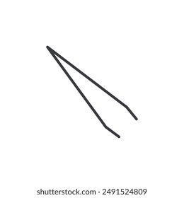 Eyebrow tweezers icon symbol design collection