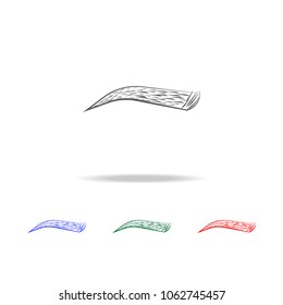 eyebrows  icon. Elements of human body part multi colored icons. Premium quality graphic design icon. Simple icon for websites, web design, mobile app, info graphics on white background