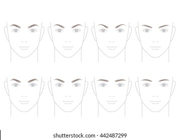 Eyebrows of men. trimming.