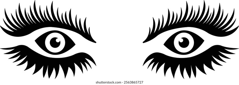 Eyebrows shaping icons in flat. different style male and female vector for apps or website black eyebrow linear isolated on transparent background Unkept shaggy and bushy eyelash