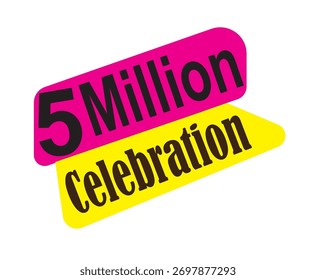 Eye-catching 4M views illustration, perfect for banners and thumbnails
